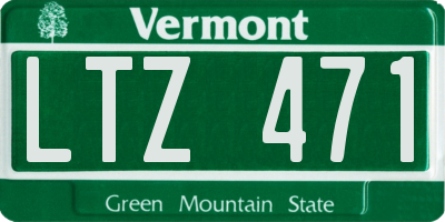 VT license plate LTZ471
