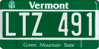 VT license plate LTZ491