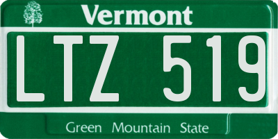 VT license plate LTZ519