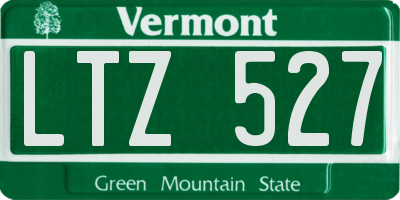 VT license plate LTZ527