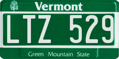 VT license plate LTZ529