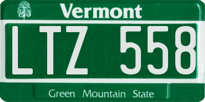 VT license plate LTZ558