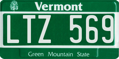 VT license plate LTZ569