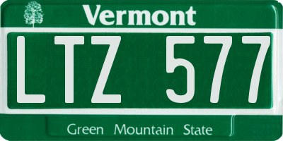 VT license plate LTZ577