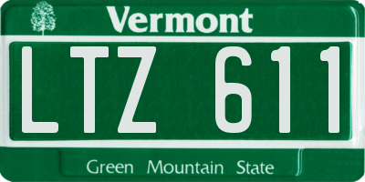 VT license plate LTZ611