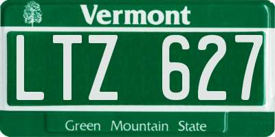 VT license plate LTZ627