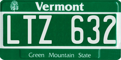 VT license plate LTZ632