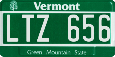 VT license plate LTZ656