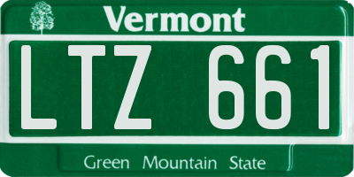 VT license plate LTZ661