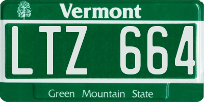 VT license plate LTZ664
