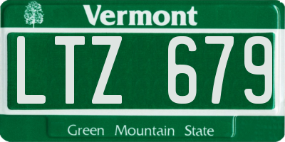 VT license plate LTZ679