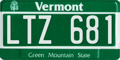 VT license plate LTZ681