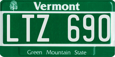 VT license plate LTZ690