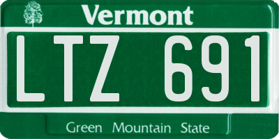 VT license plate LTZ691