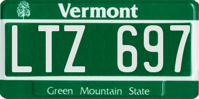 VT license plate LTZ697