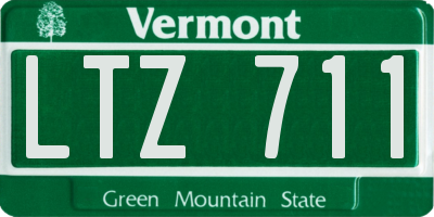VT license plate LTZ711