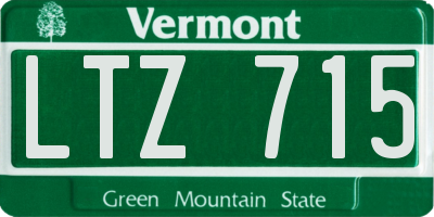 VT license plate LTZ715