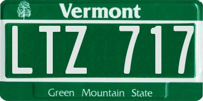 VT license plate LTZ717