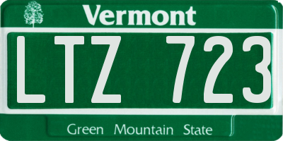 VT license plate LTZ723