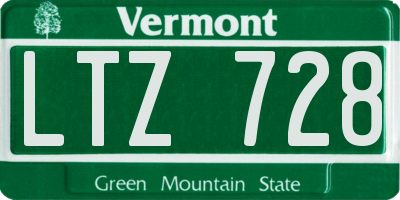 VT license plate LTZ728