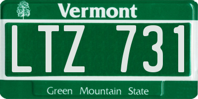 VT license plate LTZ731