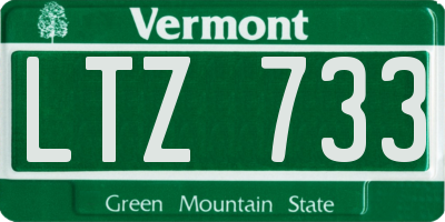 VT license plate LTZ733