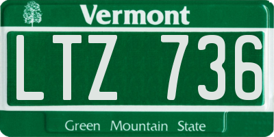 VT license plate LTZ736
