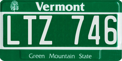 VT license plate LTZ746