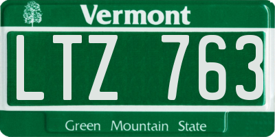 VT license plate LTZ763