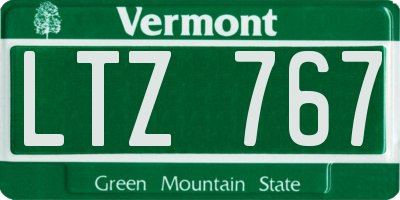 VT license plate LTZ767