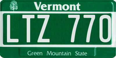 VT license plate LTZ770