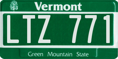 VT license plate LTZ771