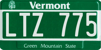 VT license plate LTZ775