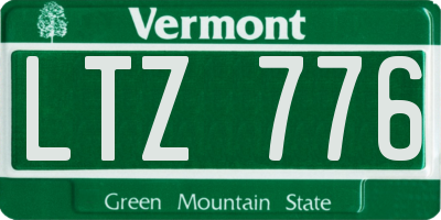 VT license plate LTZ776