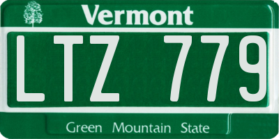VT license plate LTZ779