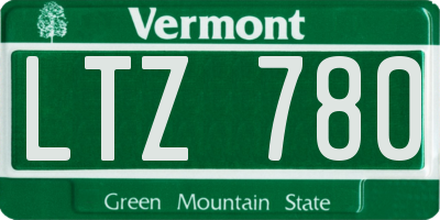 VT license plate LTZ780