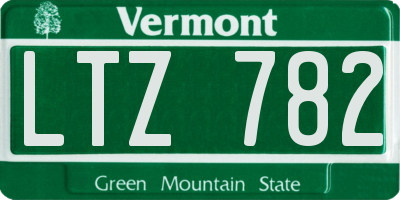 VT license plate LTZ782