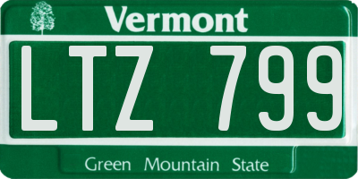 VT license plate LTZ799