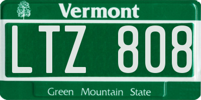 VT license plate LTZ808