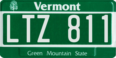 VT license plate LTZ811