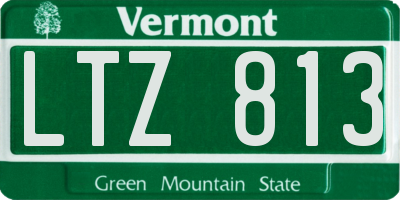 VT license plate LTZ813