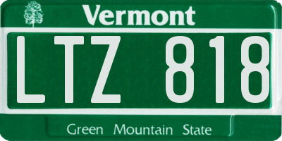 VT license plate LTZ818