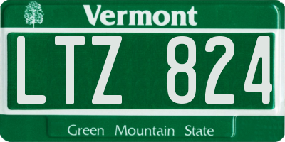 VT license plate LTZ824