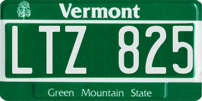 VT license plate LTZ825