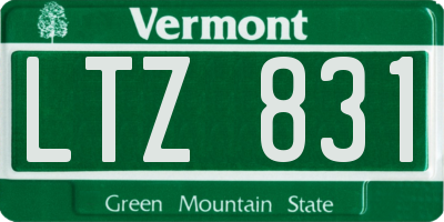 VT license plate LTZ831