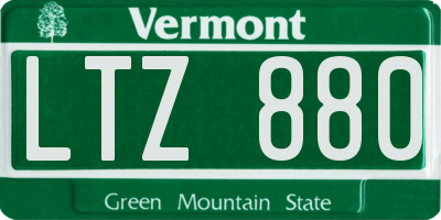 VT license plate LTZ880