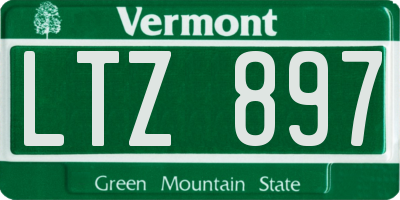 VT license plate LTZ897