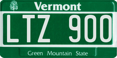 VT license plate LTZ900