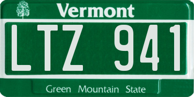 VT license plate LTZ941