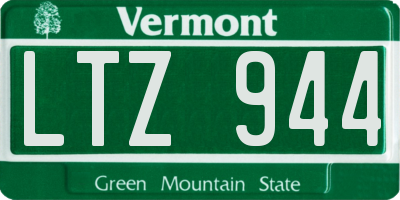 VT license plate LTZ944